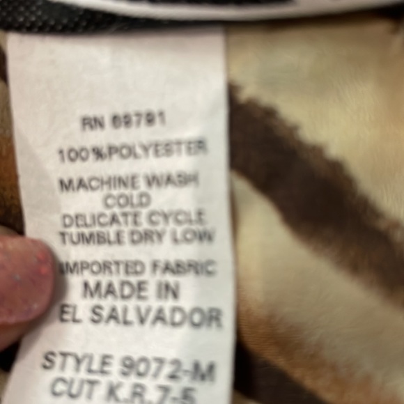 Animal print open duster cover up / vintage - Picture 9 of 9